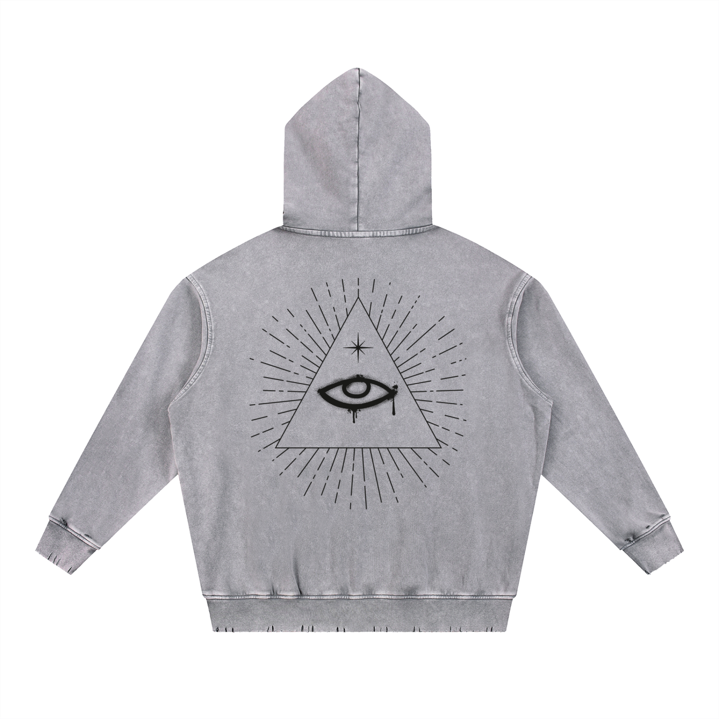 Eye of Providence Washed Heavyweight  Hoodie