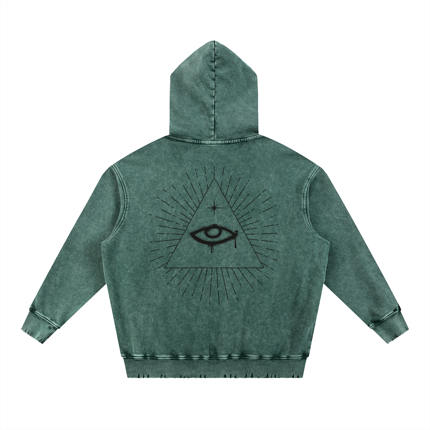 Eye of Providence Washed Heavyweight  Hoodie