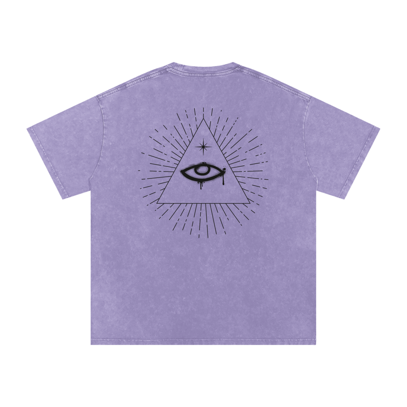 Eye of Providence Washed Oversized  T-Shirt