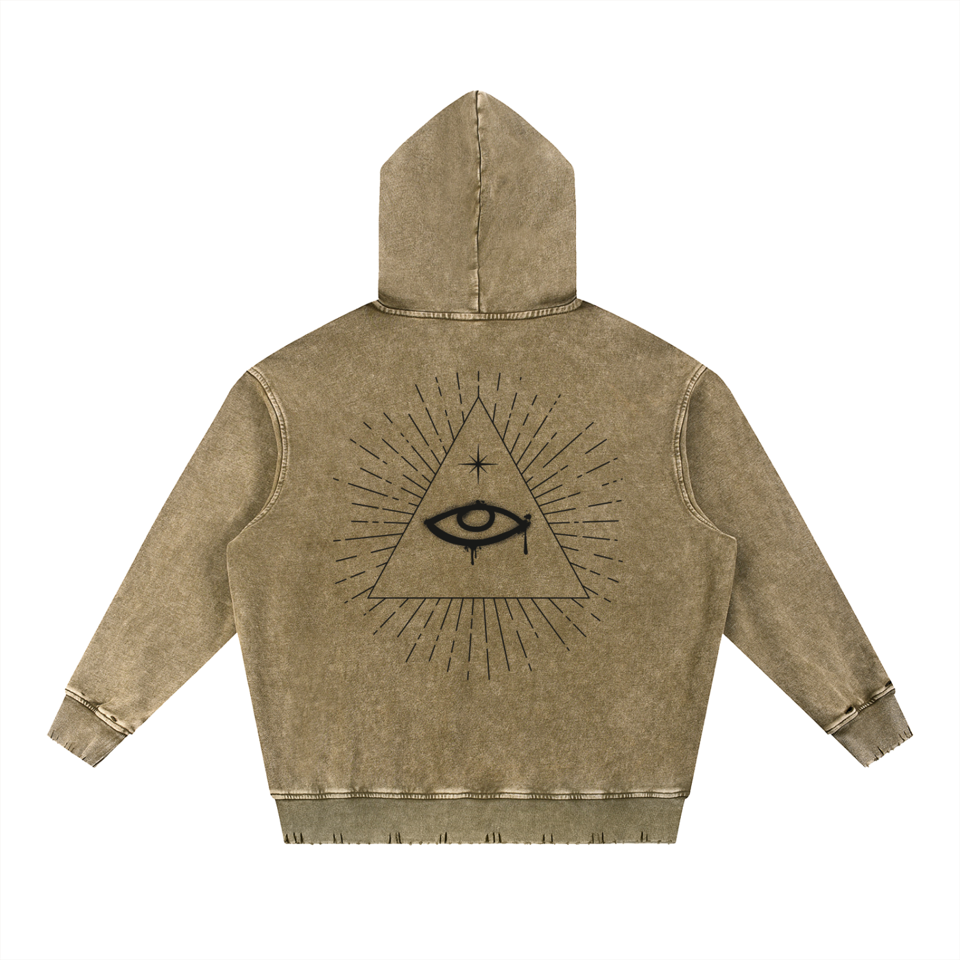 Eye of Providence Washed Heavyweight  Hoodie